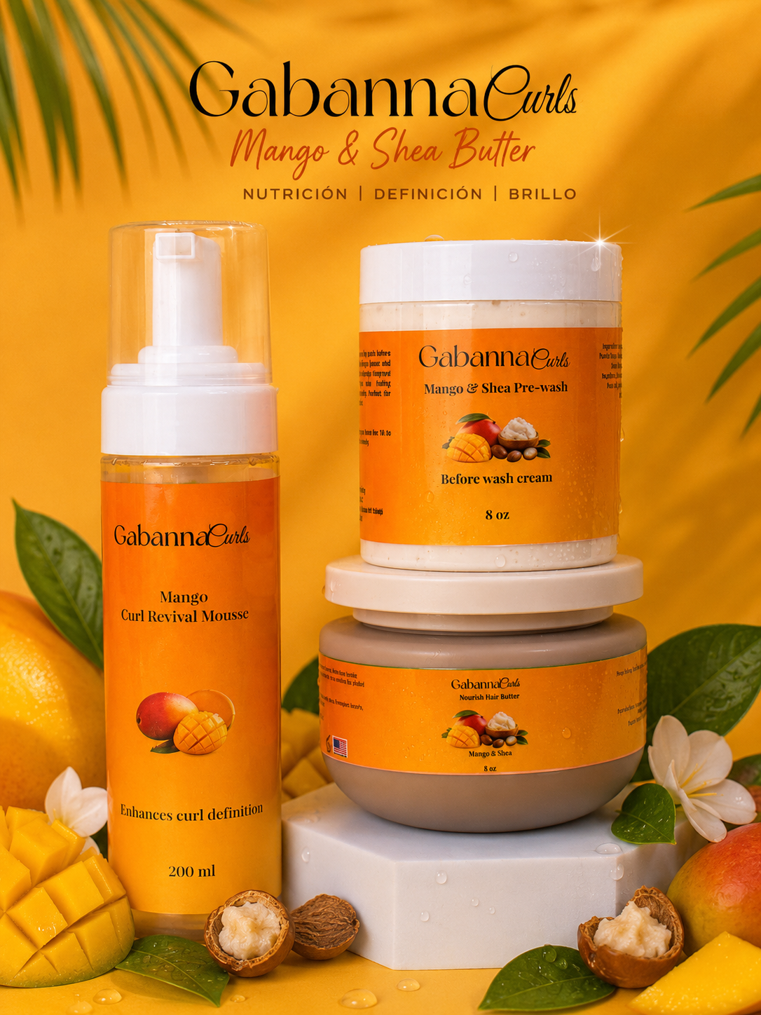 Gabanna Curls Mango & Shea Butter Collection