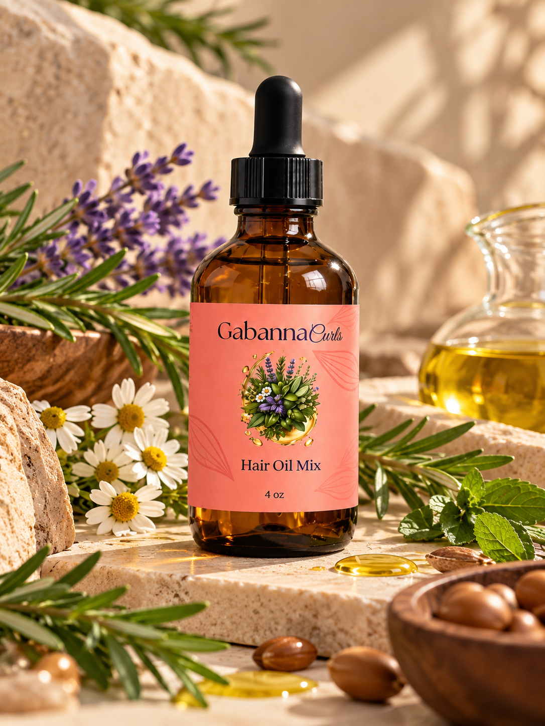 Gabanna Curls Hair oil Mix