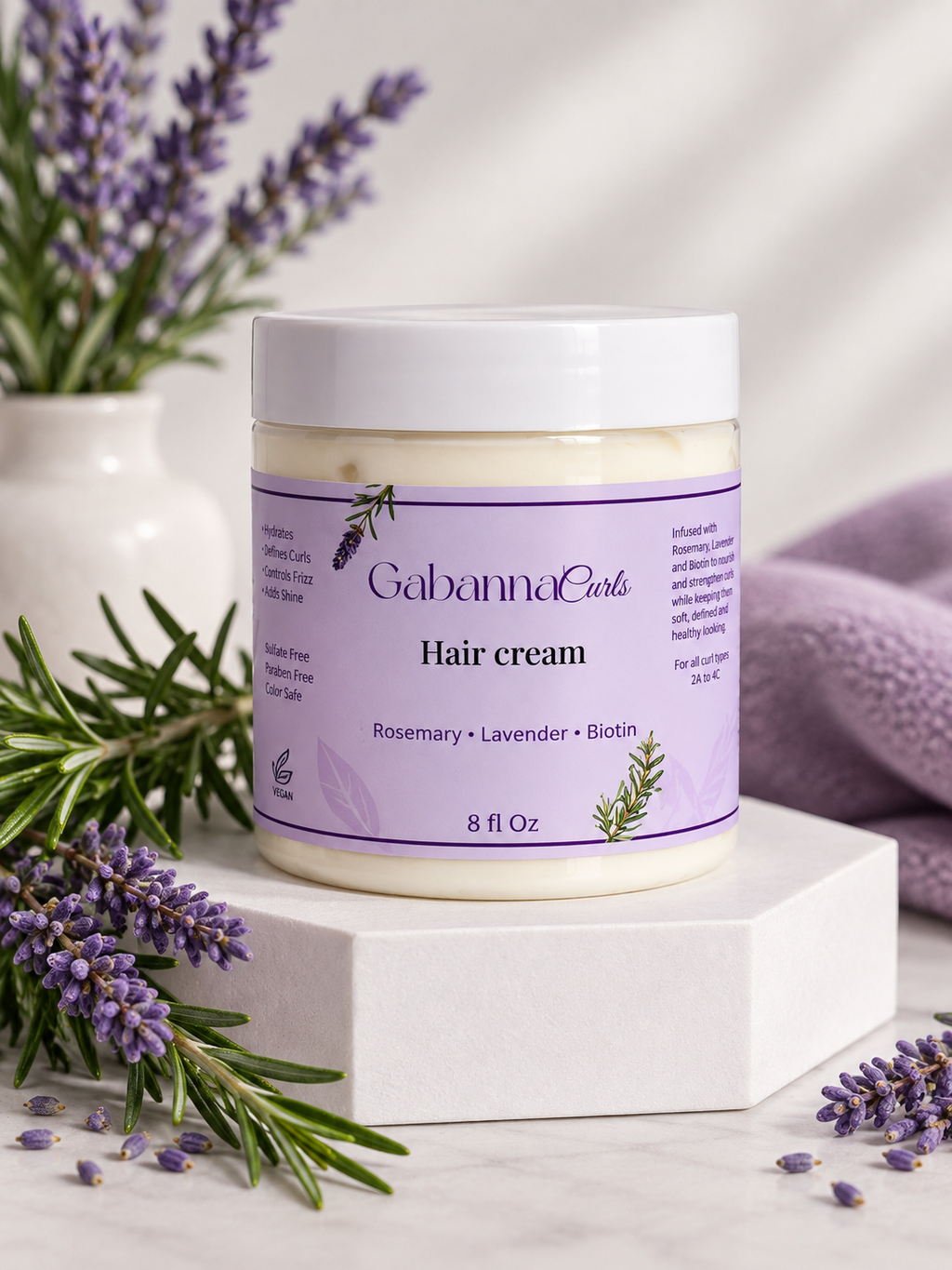 Rosemary & Lavender Hair Cream